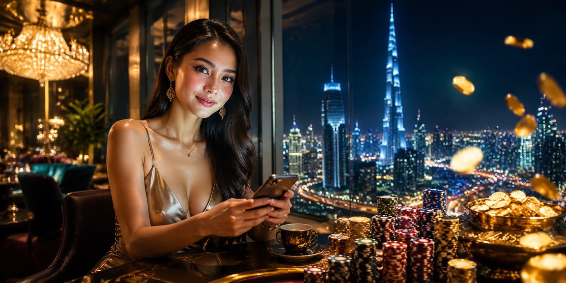 Pengguna mengakses platform 1gram melalui telefon bimbit di Kuala Lumpur
